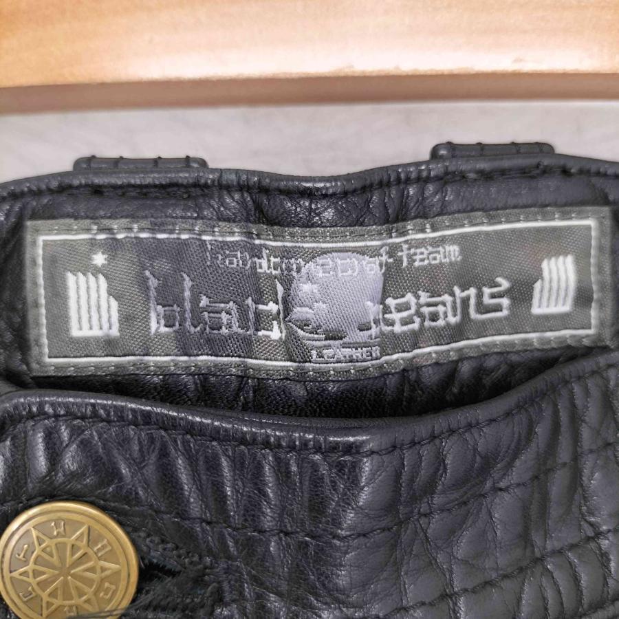 BLACK MEANS（ブラックミーンズ） レザーパンツ GOLD ZIP メンズ JPN