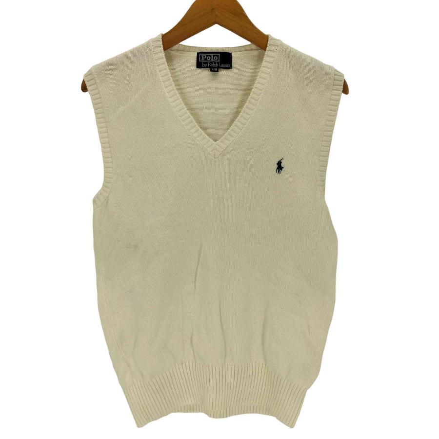 新品未使用】ポロバイラルフローレン　Vネックニットベスト　ポニー刺繍　日本製　L Polo by RALPH LAUREN(ポロバイラルフローレン) ポニー刺繍 Vネック