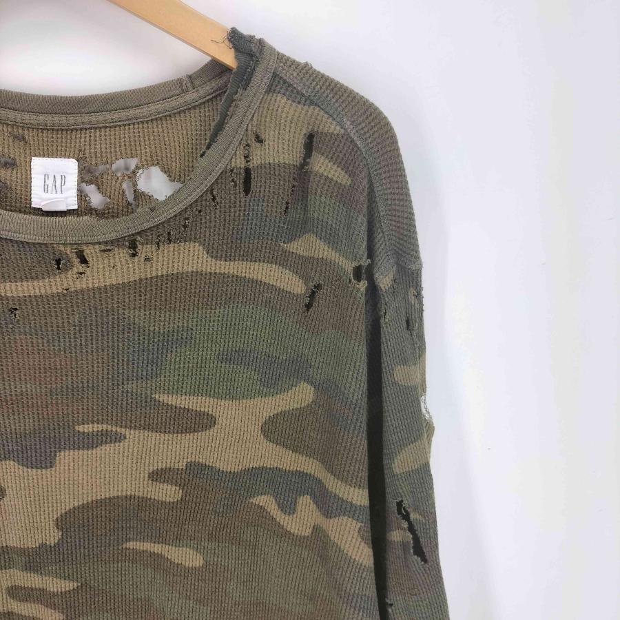 GAP（ギャップ） カモ サーマル L/S クルーネック Tシャツ メンズ
