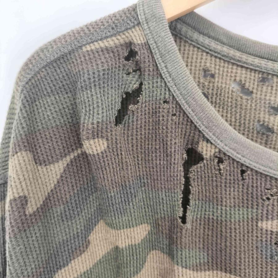 GAP（ギャップ） カモ サーマル L/S クルーネック Tシャツ メンズ