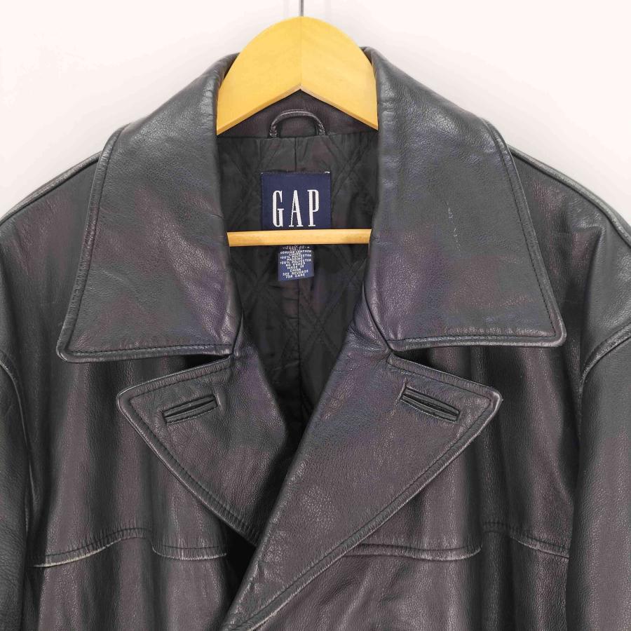 GAP（ギャップ） OLD レザー ピーコート メンズ import：L 中古 古着