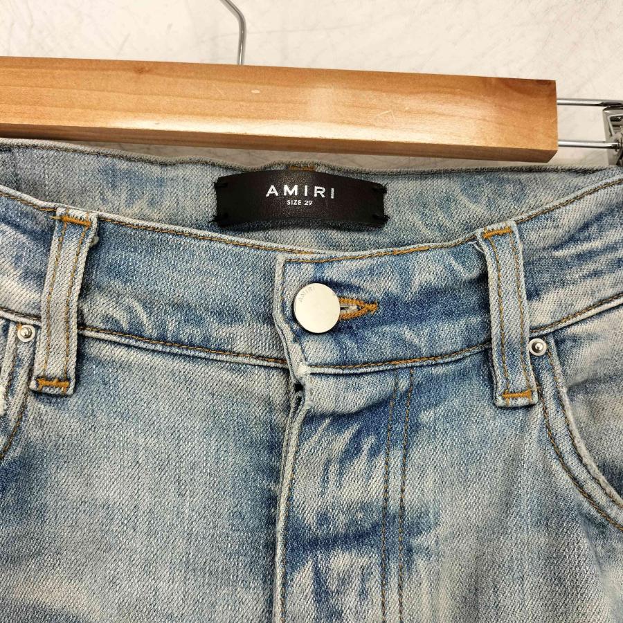 AMIRI（アミリ） Boucle MX1 CLAY Skinny Damaged Denim Pant 中古