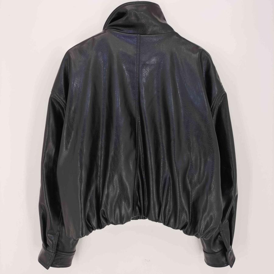 ZARA（ザラ） 26ss FAUX LEATHER VOLUME JACKET レディース import