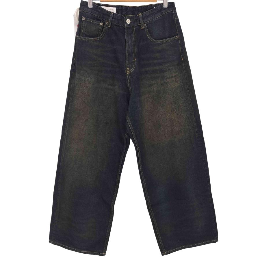 ZARA ヴィンテージ加工 バギージーンズ 31インチ ZARA（ザラ） バギーワイドフィットデニムパンツ メンズ US：30-31