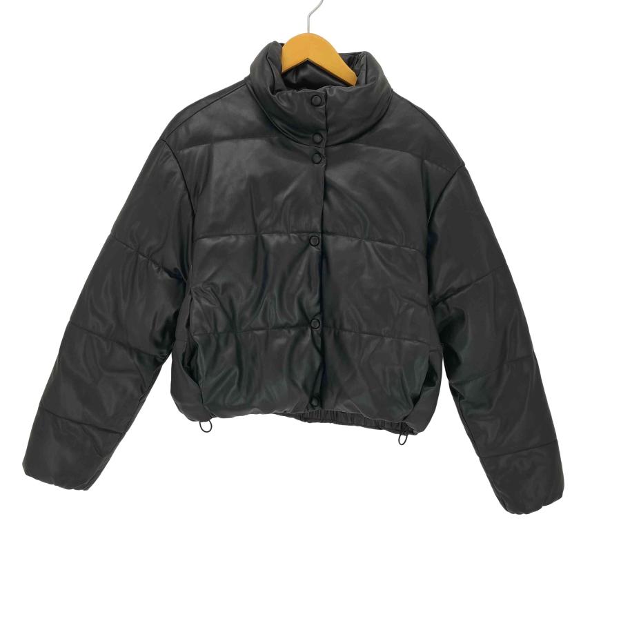 ZARA（ザラ） フェイクレザー ダウンジャケット レディース JPN：M