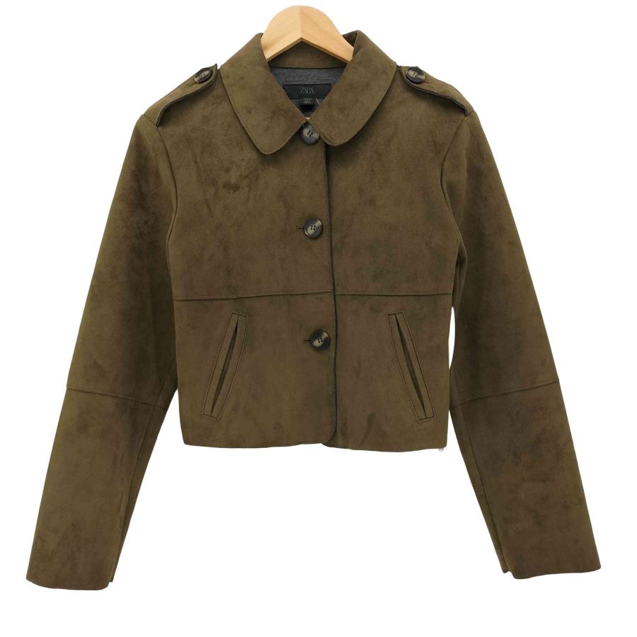 ZARA（ザラ） SHORT FAUX SUEDE JACKET フェイクスエード ショート