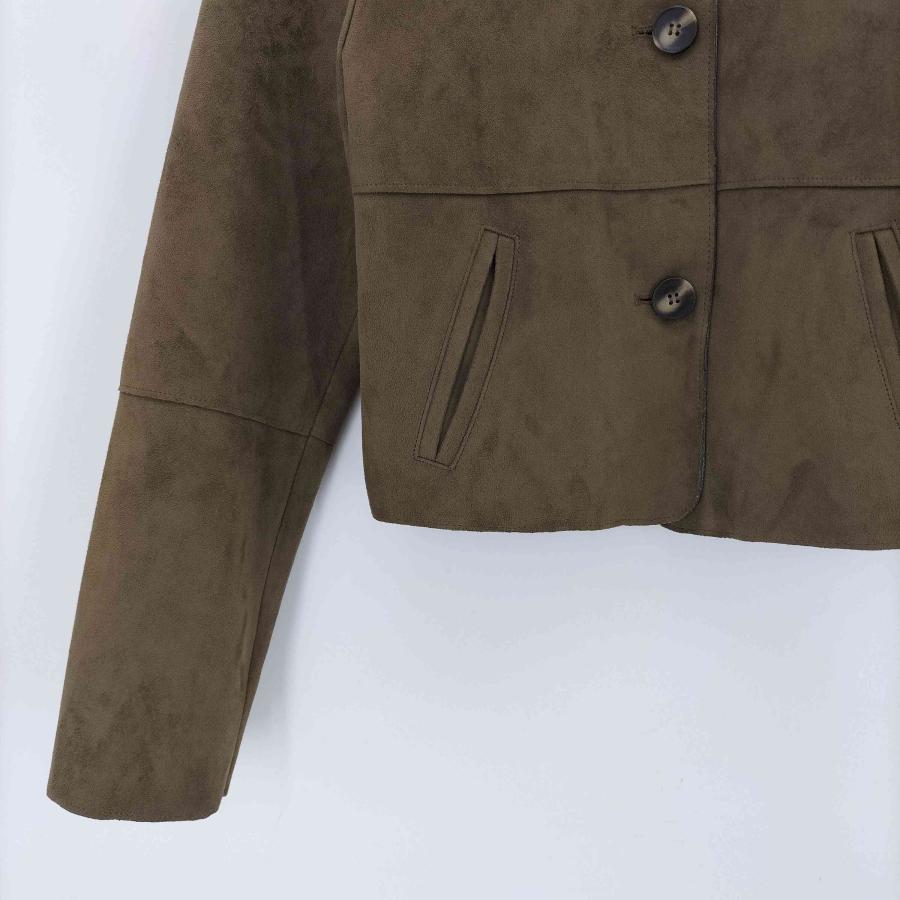 ZARA（ザラ） SHORT FAUX SUEDE JACKET フェイクスエード ショート