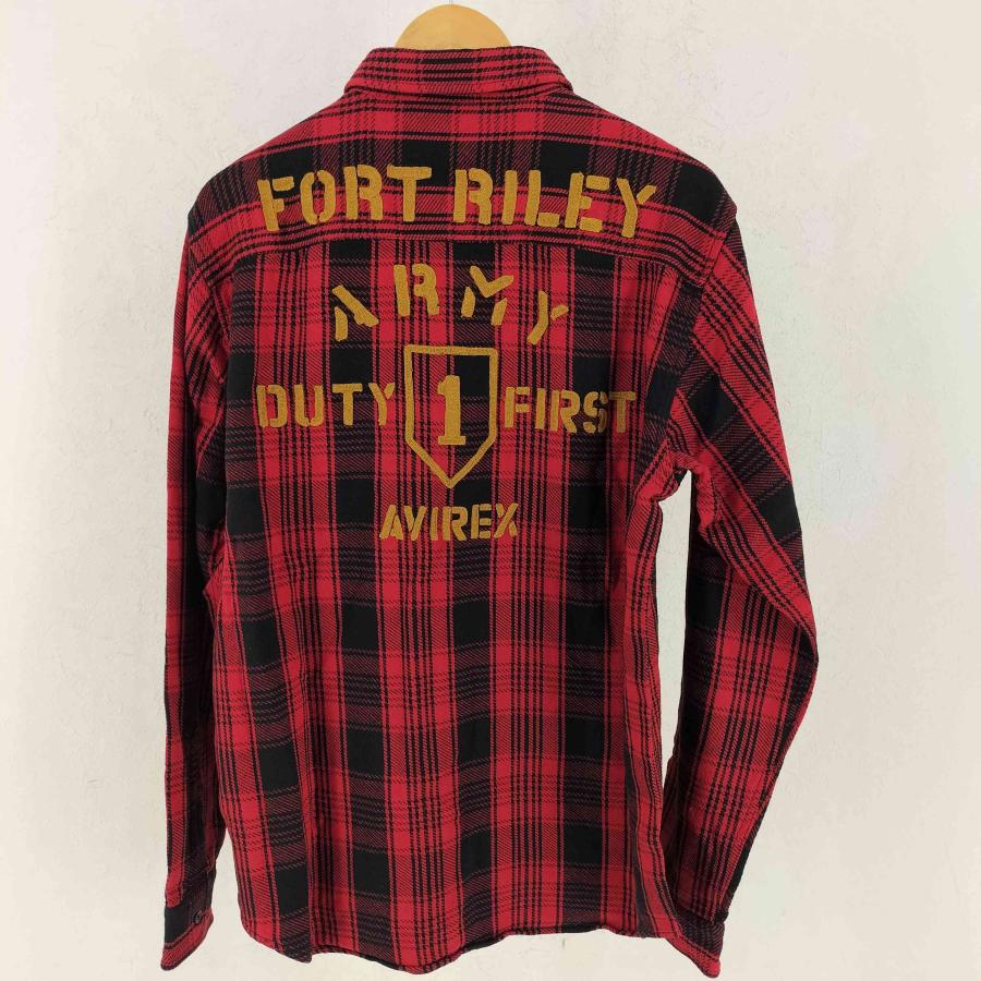 AVIREX（アヴィレックス） US ARMY FLANNEL WORK SHIRT ユーエス アーミー 中古 古着 0747 : ブランド ...