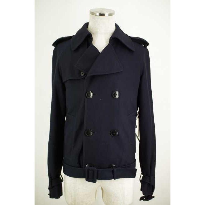 Martin Margiela 品質検査済 マルタンマルジェラ ピーコート メンズ ブランド古着バズスト ショート丈ウールトレンチコート サイズ46 14