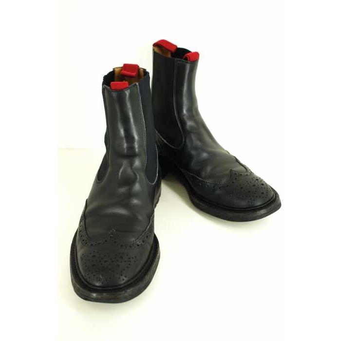 祝開店 大放出セール開催中 Tricker S トリッカーズ 黒系 トリッカーズ Tricker S サイドゴアブーツ メンズ サイズ8 5 M2754 中古 ブランド古着バズストア ブーツ