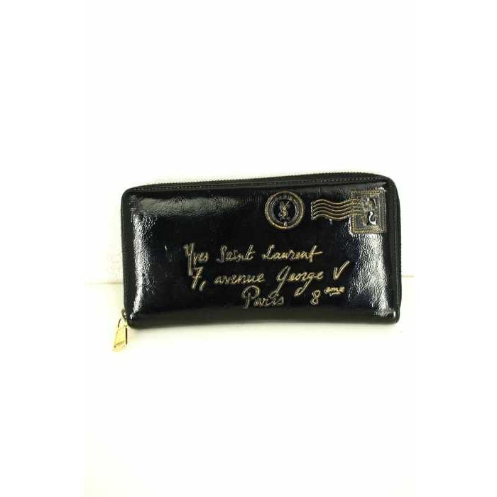 イブサンローラン Yves Saint Laurent 長財布 メンズ サイズ表記無 Y Mail Yメール ラウンドファスナー長財布 エナメル 中古 ブランド古着販売のbazzstore 通販 Yahoo ショッピング