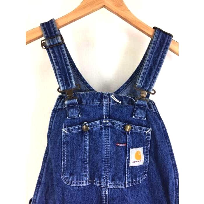 カーハート Carhartt Usa製 インディゴデニムオーバーオール メンズ 34 30 中古 古着 ブランド古着販売のbazzstore 通販 Yahoo ショッピング