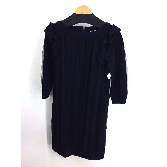 ランバンオンブルー Lanvin En Bleu チュールワンピース レディース 38 中古 ブランド古着販売のbazzstore 通販 Yahoo ショッピング