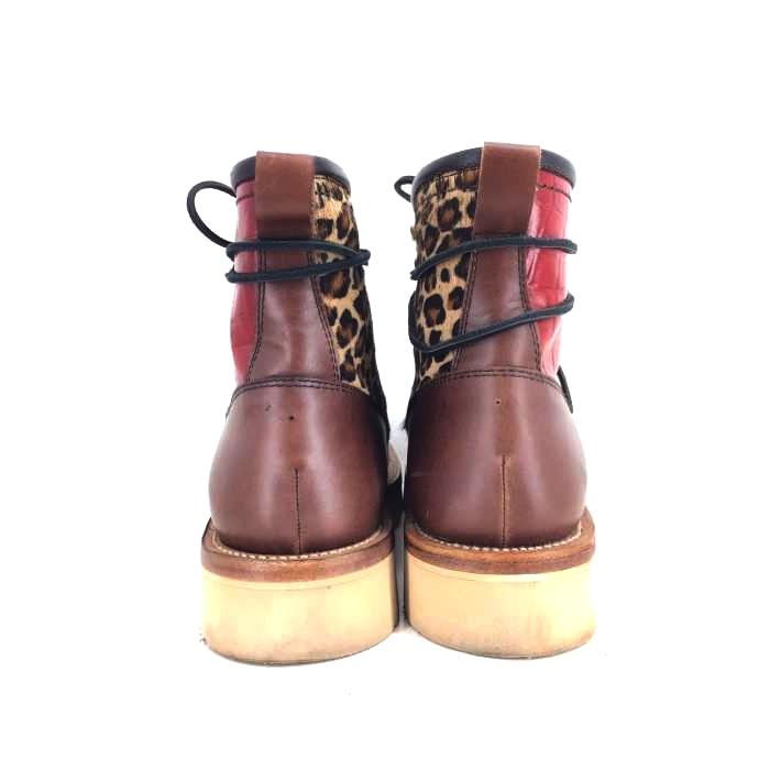 ホワイトサンズ WHITE SANDS クロコダイル レオパード 切替ブーツ