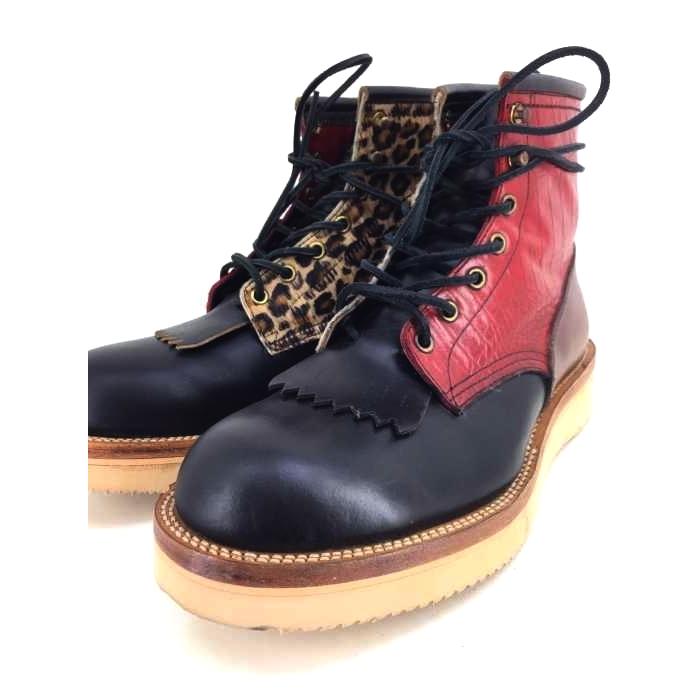 ホワイトサンズ WHITE SANDS クロコダイル レオパード 切替ブーツ