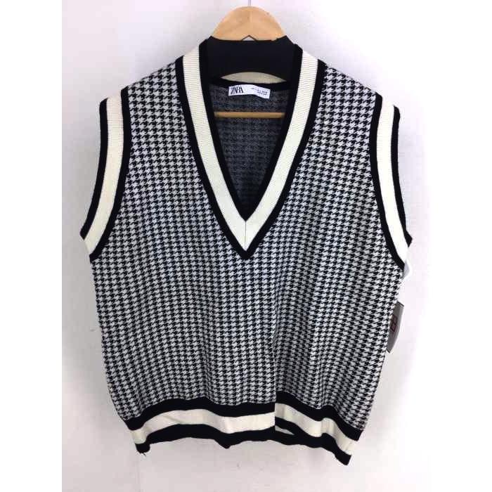 ザラ Zara 千鳥格子レーヨンニットベスト レディース S 新着 中古 2103 ブランド古着販売のbazzstore 通販 Yahoo ショッピング