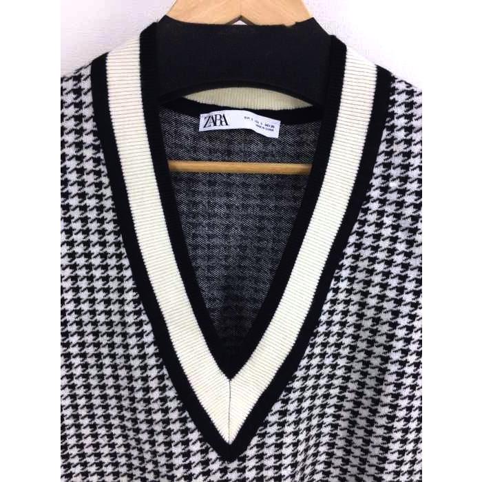 ザラ Zara 千鳥格子レーヨンニットベスト レディース S 新着 中古 2103 ブランド古着販売のbazzstore 通販 Yahoo ショッピング
