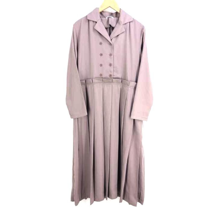 Merlot Plus メルロー プリュス ダブルボタンボックスプリーツワンピース レディース ワンピース その他ワンピース レディ 中古 古着 0231 ブランド古着販売のbazzstore 通販 Yahoo ショッピング