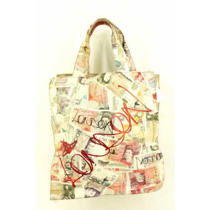 人気商品 ヴィヴィアンウエストウッドvivienne Westwoo ブランド古着バズストア 中古 キャンバス 総柄 サイズ表記無 メンズ トート バッグ Westwood ヴィヴィアンウエストウッド Vivienne バッグ