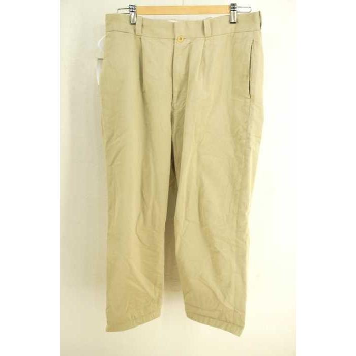 激安な Yaeca ヤエカ コットン ベージュ ヤエカ Yaeca ワイドパンツ ブランド古着バズストア 中古 ワイドチノパンツ Pants Cloth Chino サイズus 32 33 メンズ ボトムス パンツ