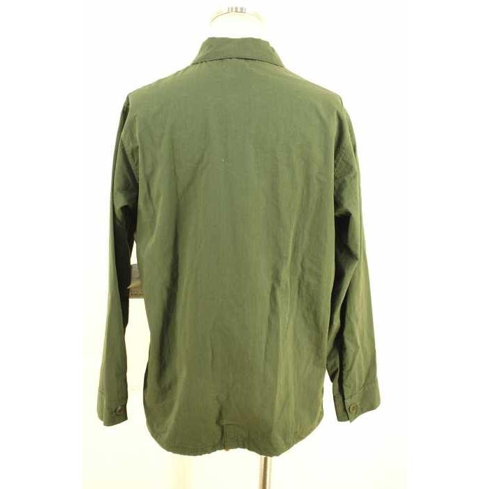 独創的 Shirt Utility サイズjpn L メンズ ミリタリーシャツ Tone トーン ナイロン コットン カーキ Tone トーン ユーティリティシャツ 170 ブランド古着バズストア 中古 トップス