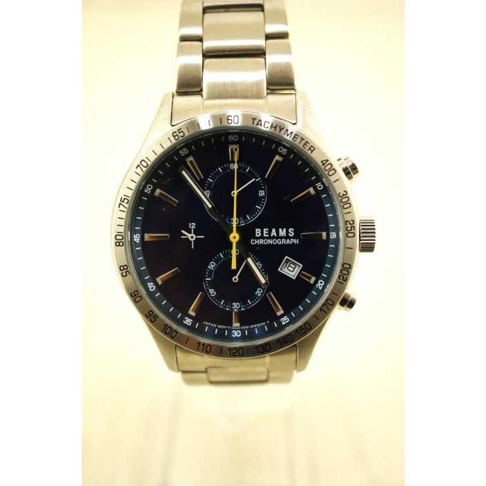 ビームス Beams クオーツ腕時計 メンズ サイズ表記無 クロノグラフウォッチ ステンレス 中古 ブランド古着バズストア ブランド古着販売のbazzstore 通販 Yahoo ショッピング