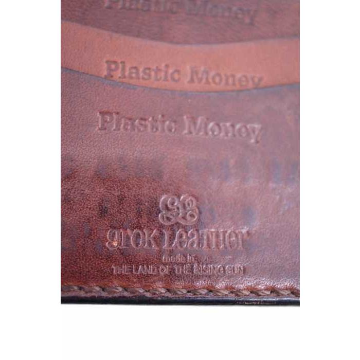 グロックレザー grok leather 二つ折り財布 メンズ サイズ表記無 New 