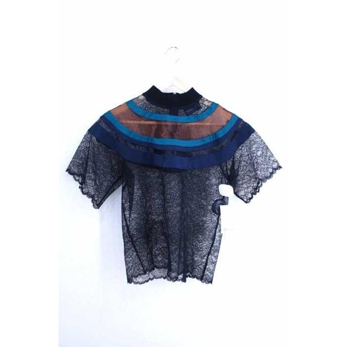 カラー Kolor シャツ ブラウス レディース サイズ1 18ss 異素材切替 花柄レースモックネックカットソー 中古 ブランド古着バズストア 3315570531753 ブランド古着販売のbazzstore 通販 Yahoo ショッピング