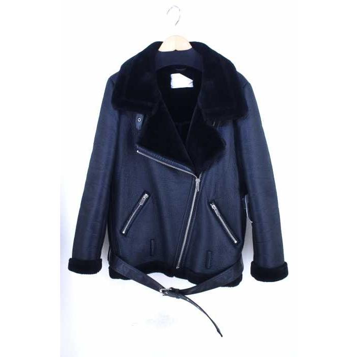 ザラ ウーマン Zara Woman ライダースジャケット レディース サイズimport M 17aw フェイクムートン オーバーサイズライダースジ ブランド古着販売のbazzstore 通販 Yahoo ショッピング