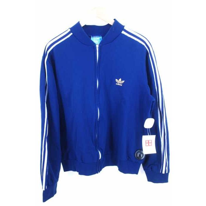 新版 アディダス ブルゾン ジャンパー メンズ ナ コットン 29 青系 アディダス Adidas Adidas ブランド古着バズストア 中古 トラックジャ フランス製 Ventex社製 70s ジャケット Dagl Tg