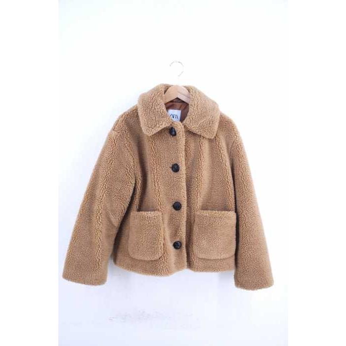 レディースブルゾン ジャンバー ザラ Zara サイズjpn S くるみボタンボアブルゾン ジャケット 中古 ブランド古着バズストア 0114 ブランド古着販売のbazzstore 通販 Yahoo ショッピング
