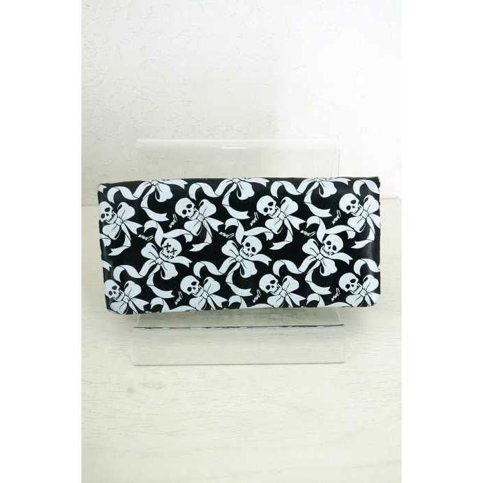 ワールドワイドラブ World Wide Love スカル総柄レザー長財布 レディース 中古 ブランド古着販売のbazzstore 通販 Yahoo ショッピング