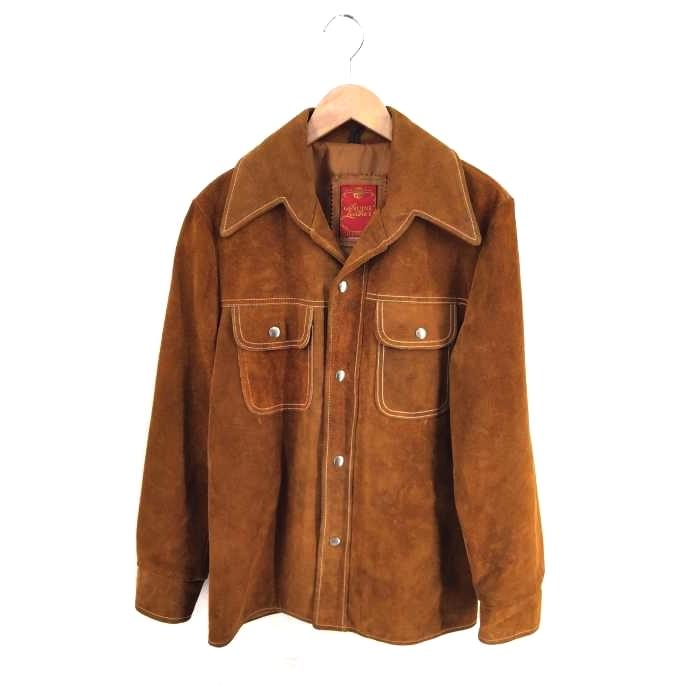 ユーズドフルギ Used古着 70s R Sherman スウェードレザーシャツジャケット メンズ 中古 ブランド古着バズストア 1023 ブランド古着販売のbazzstore 通販 Yahoo ショッピング