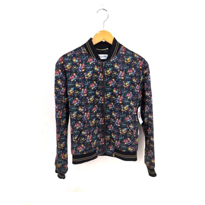 サンローランパリ Saint Laurent Paris 17ss フローラルテディジャケット レディース 36 中古 古着 2126 ブランド古着販売のbazzstore 通販 Yahoo ショッピング