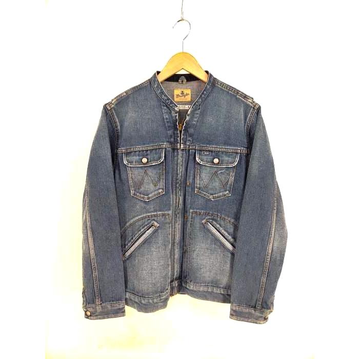ラングラー Wrangler フロントジップノーカラーデニムジャケット メンズ 3 中古 古着 ブランド古着販売のbazzstore 通販 Yahoo ショッピング