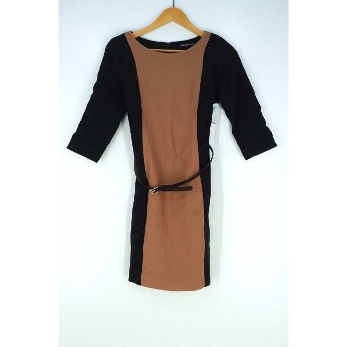 ストロベリーフィールズ Strawberry Fields ワンピース レディース サイズ表記無 ベルト付き バイカラーワンピース 中古 ブランド古着 ブランド古着販売のbazzstore 通販 Yahoo ショッピング