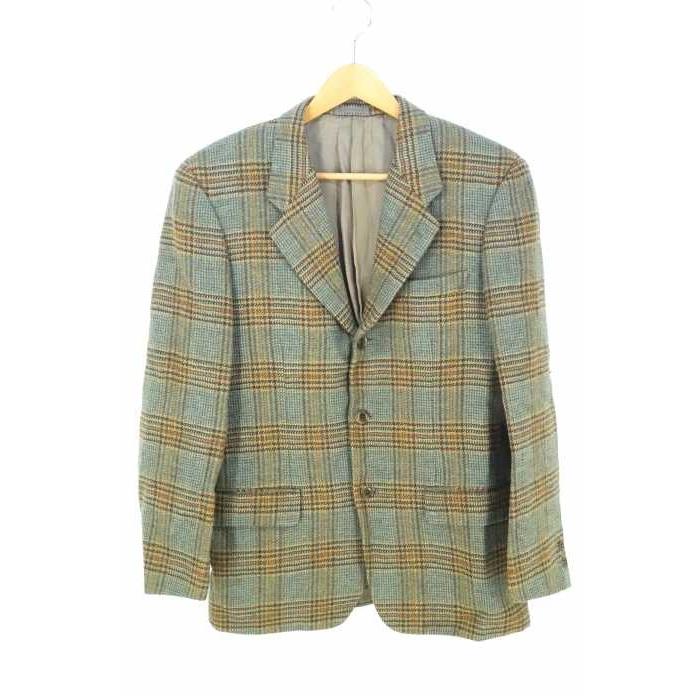 楽天スーパーセール ジャケット Mens Bigi メンズビギ 茶系 緑系 ウール メンズビギ Mens Bigi テーラードジャケット メンズ サイズ44 3bツイードジャケット中古 ブランド古着バズストア Www Threeriversofs Com