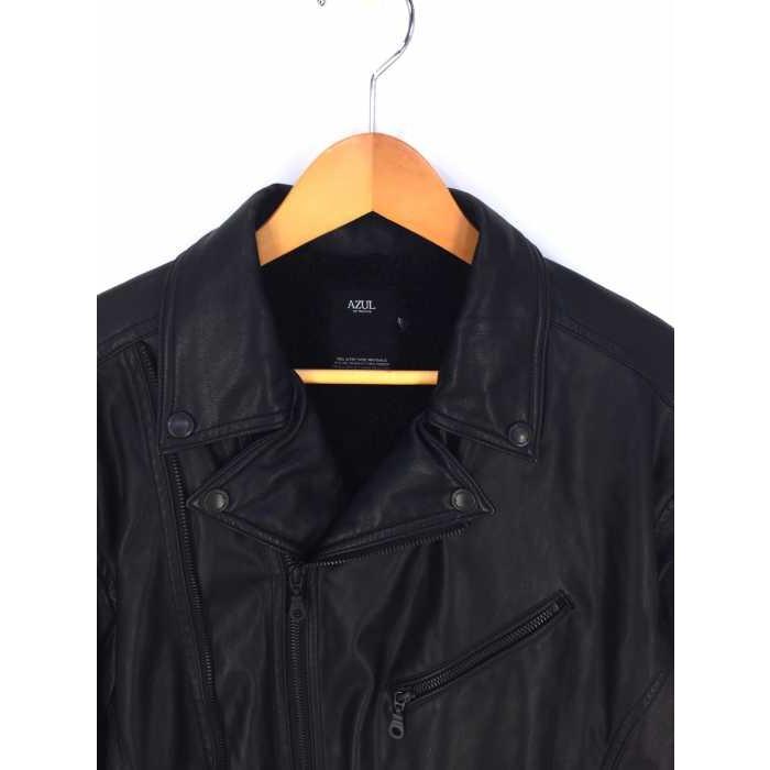 メンズ革ジャン レザージャケット アズールバイマウジー Azul By