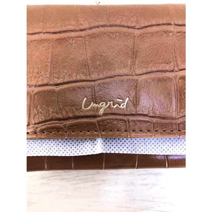 アングリッド Ungrid 三つ折り クロコ型押し 財布 三つ折り財布 レディース 中古 ブランド古着販売のbazzstore 通販 Yahoo ショッピング