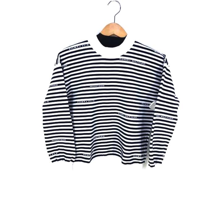 トミーヒルフィガー Tommy Hilfiger ボーダーカットソー トップス レディース S 中古 ブランド古着バズストア 1026 ブランド古着販売のbazzstore 通販 Yahoo ショッピング