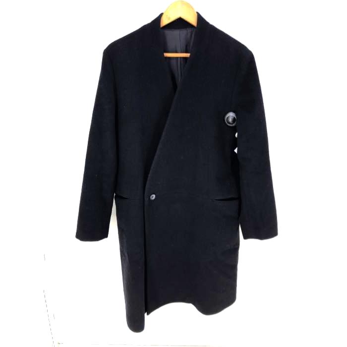エトセンス Ethosens カシミア混 ウールノーカラーコート メンズ 中古 古着 2100 ブランド古着販売のbazzstore 通販 Yahoo ショッピング