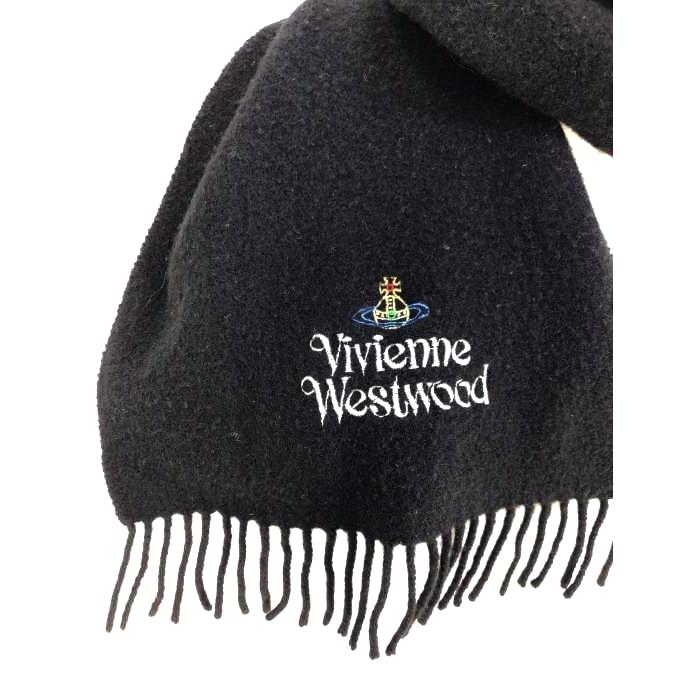 ヴィヴィアンウエストウッド Vivienne Westwood オーブ刺繍 マフラー レディース 中古 210108 :