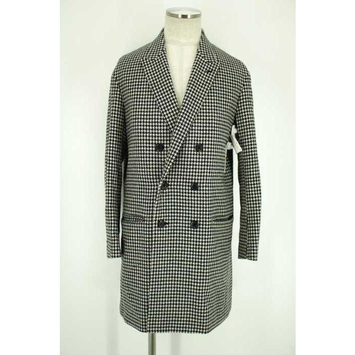 Lad Musician ラッドミュージシャン コート メンズ サイズ42 千鳥格子柄ダブルブレステッドロングジャケット 中古 ブランド古着バズスト ブランド古着販売のbazzstore 通販 Yahoo ショッピング