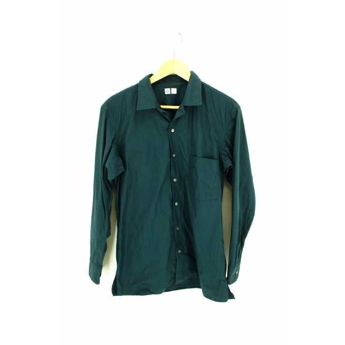 ユニクロユー Uniqlo U シャツ メンズ サイズjpn M 長袖開襟シャツ中古 ブランド古着バズストア ブランド古着販売のbazzstore 通販 Yahoo ショッピング