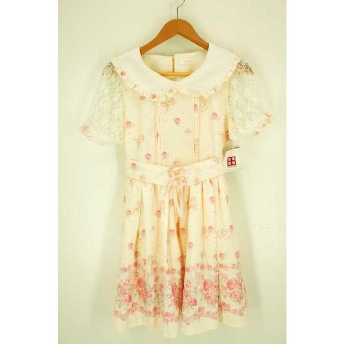 レディース ワンピース リズリサ Liz Lisa バラプリント袖シフォンワンピース 中古 ブランド古着バズストア 0222 ブランド古着販売のbazzstore 通販 Yahoo ショッピング