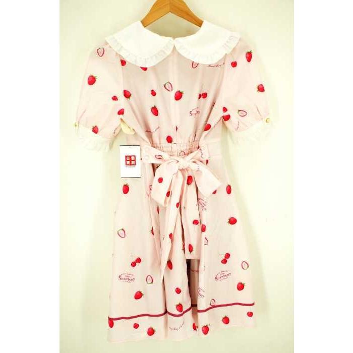 レディース シャツワンピース アマベル Amavel ストロベリー チェリー シャツワンピース 中古 ブランド古着バズストア 0222 ブランド古着販売のbazzstore 通販 Yahoo ショッピング