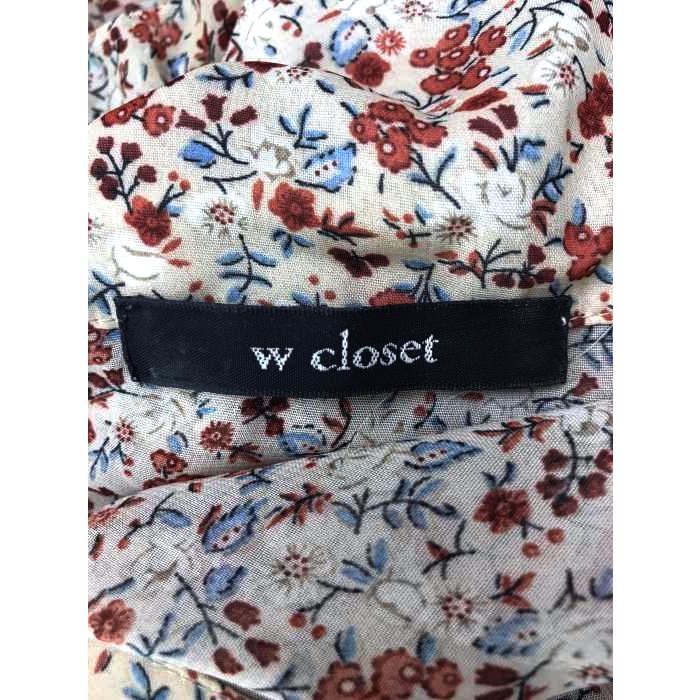 ダブルクローゼット W Closet 花柄シフォン襟付きワンピース レディース Free 中古 ブランド古着販売のbazzstore 通販 Yahoo ショッピング