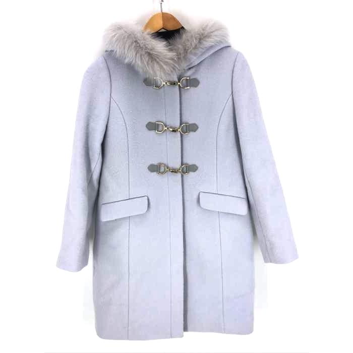 ミッシュマッシュ MISCH MASCH カシミヤ混 ビット付きロングダッフル