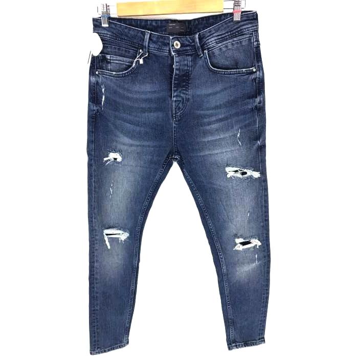 ザラマン Zara Man ダメージデニムパンツ メンズ 30 31 中古 1128 ブランド古着販売のbazzstore 通販 Yahoo ショッピング