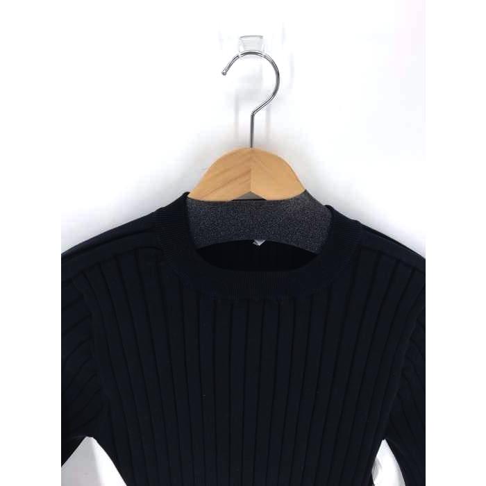 [HYKE] ワイドリブニット　black 1 HYKE] ワイドリブニット black 1
